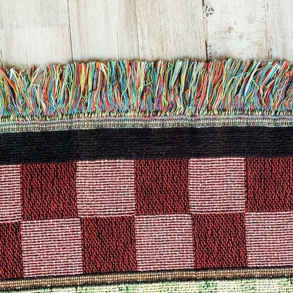 Mary Engelbreit Vintage 90s PRINCESS QUITE A LOT Throw Blanket Tapestry 47x68” - Picture 10 of 10